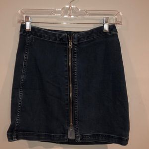 Free People denim skirt